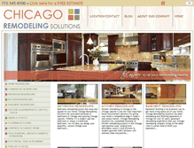 Tablet Screenshot of chicagoremodelingsolutions.com